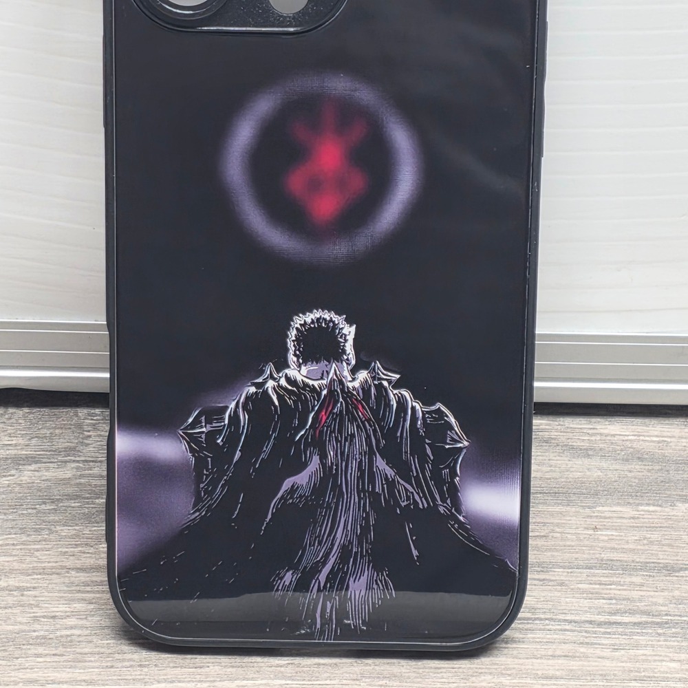 Berserk Guts Anime Phone Case for iPhone 16 Pro Max Black Brand of Sacrifice - Picture 3 of 9